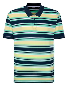 Bigdude Striped Polo Shirt Navy